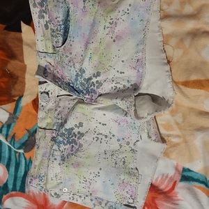 Aeropostale multicolor Jean shorts size 3/4